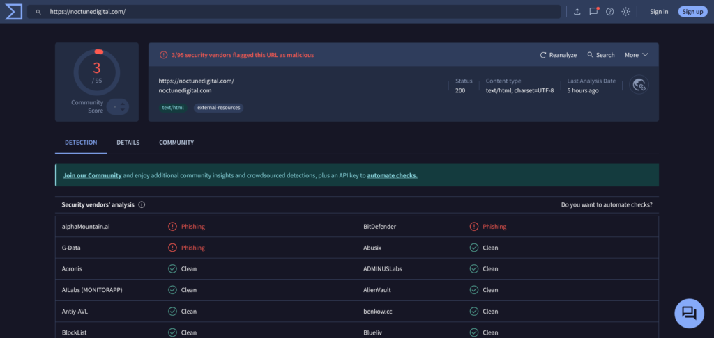 blacklisted website problems
