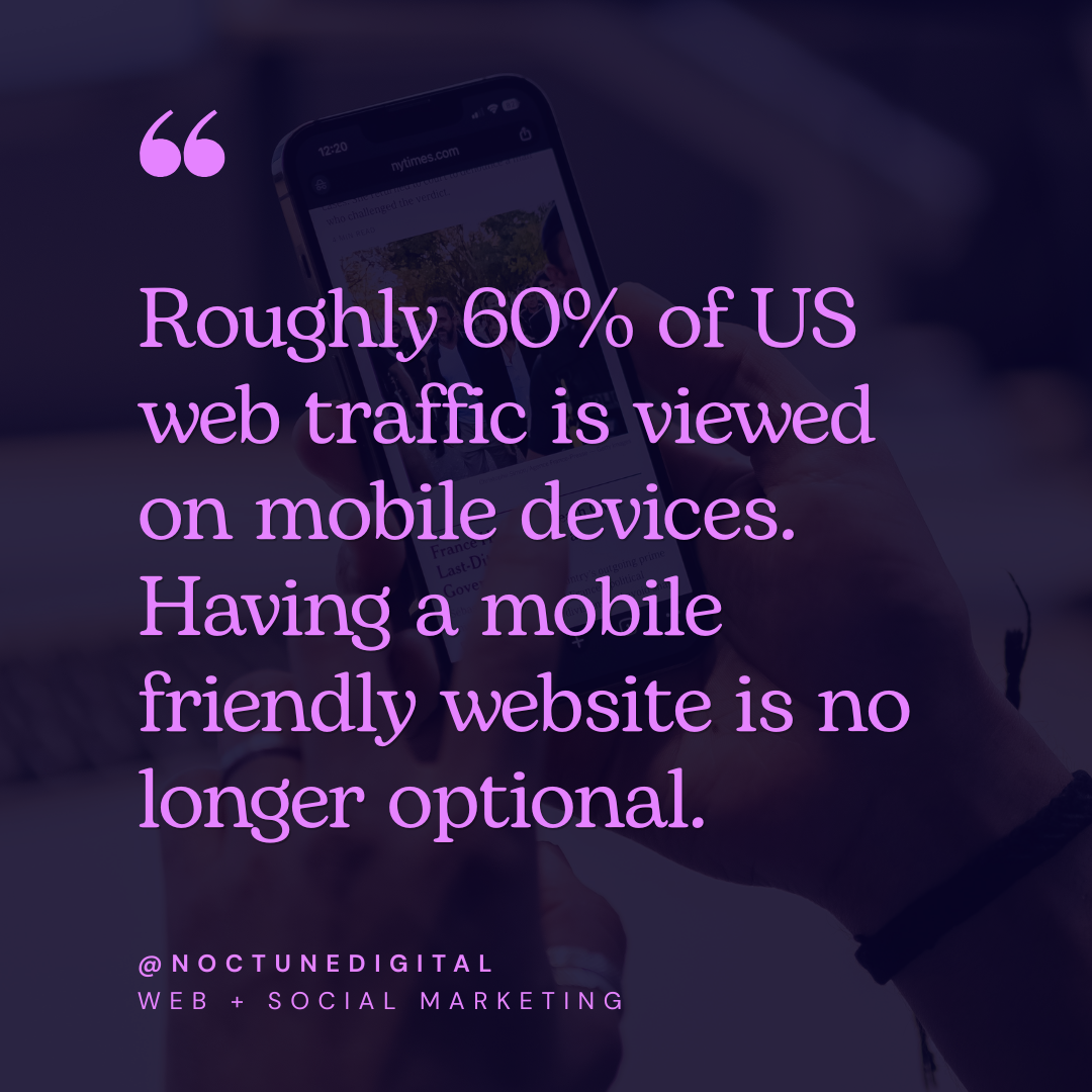 Having a mobile friendly website is no longer optional